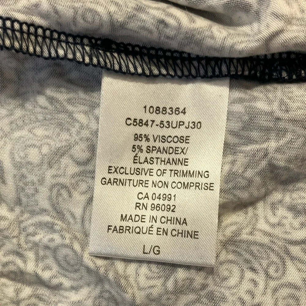 Dalia Blue and White Sleeveless Tank Top NWT - Picture 5 of 6